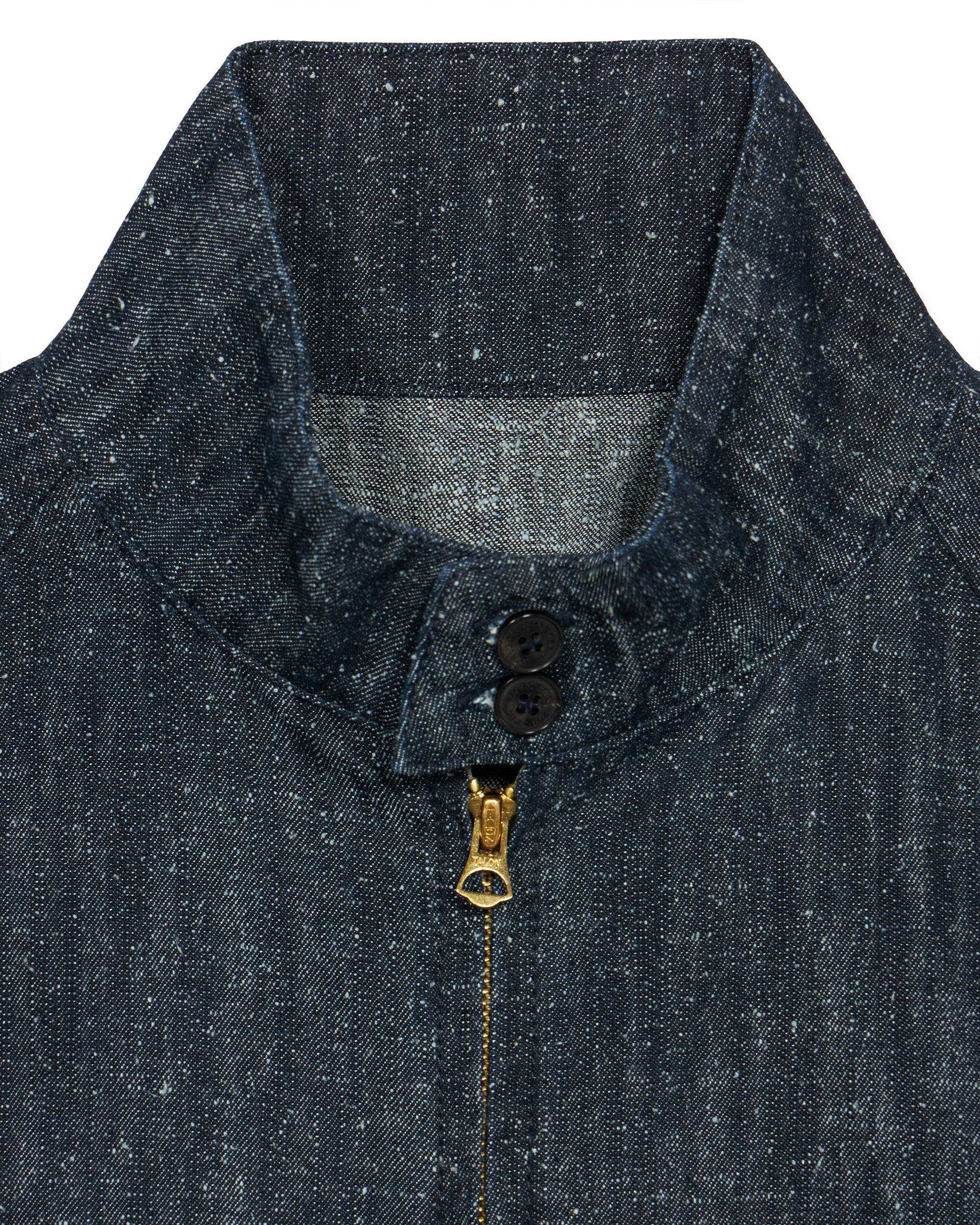 Carol Giacca In Denim con Cerniera Indigo Rinse - Image 3