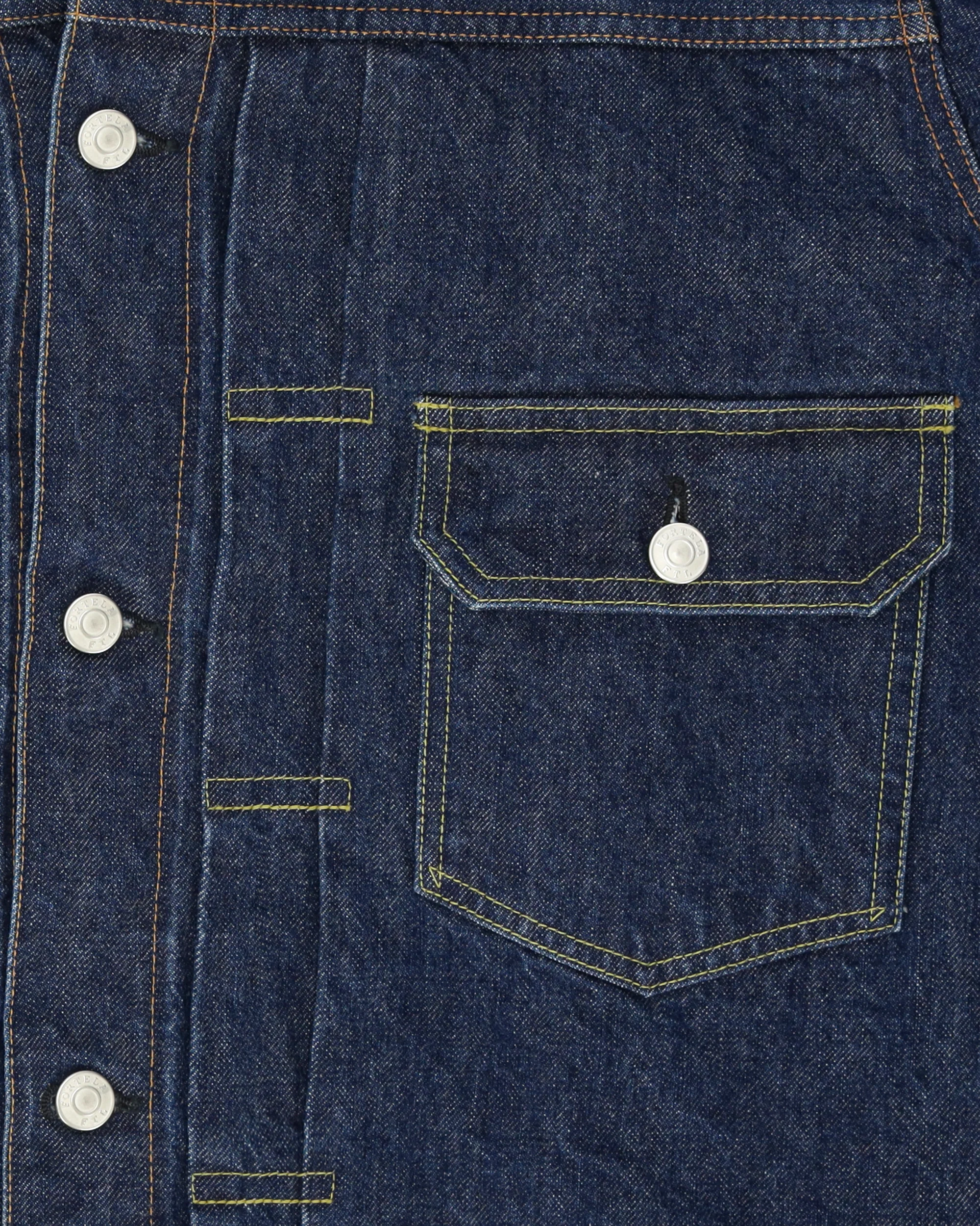 Cisco Giacca In Japan Denim Stone Wash - Image 3