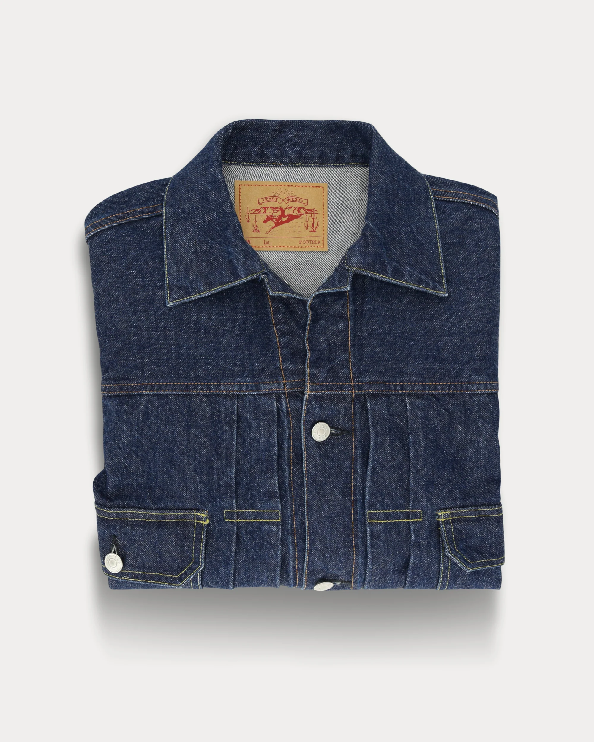 Cisco Giacca In Japan Denim Stone Wash - Image 4
