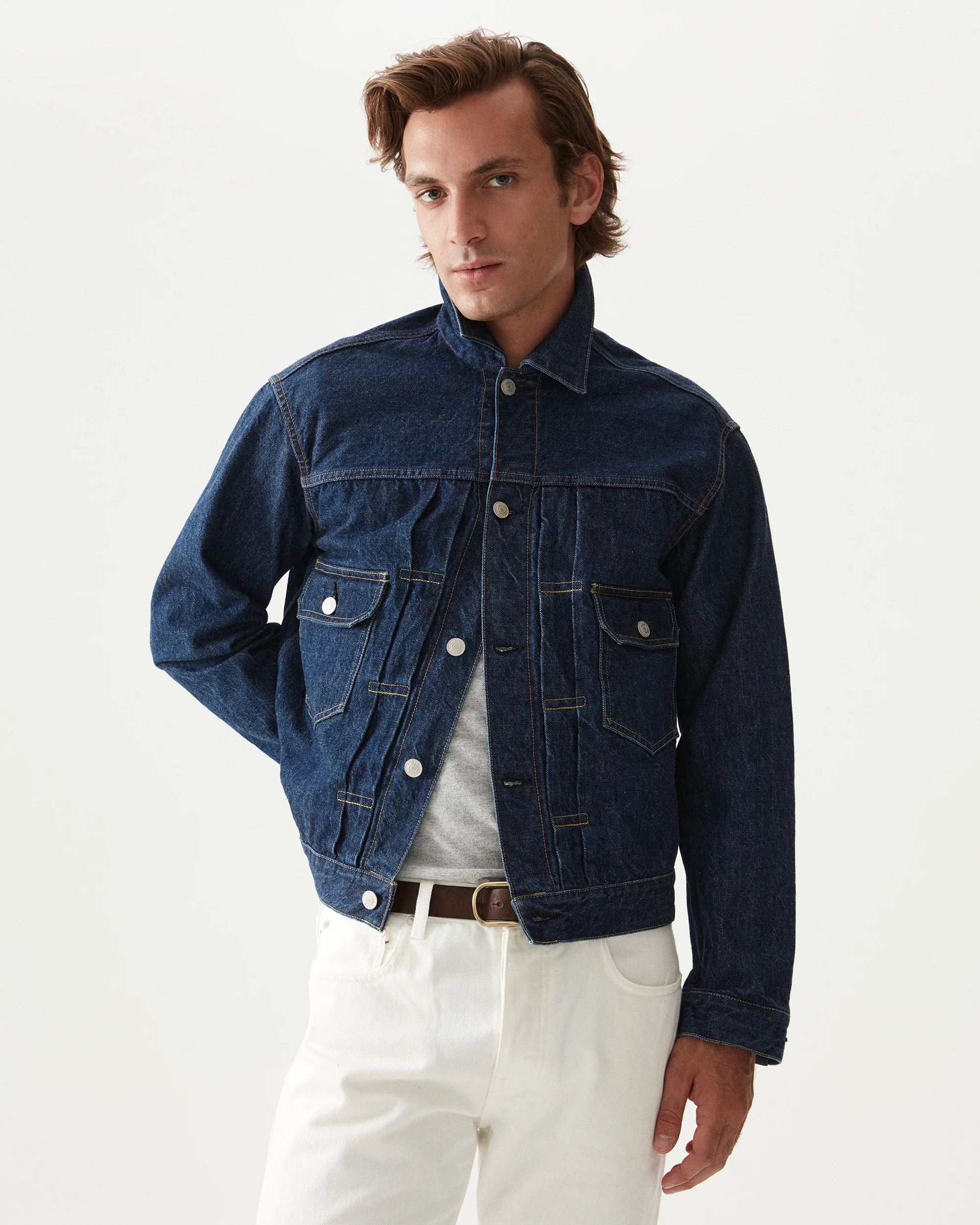Cisco Giacca In Japan Denim Stone Wash - Image 5