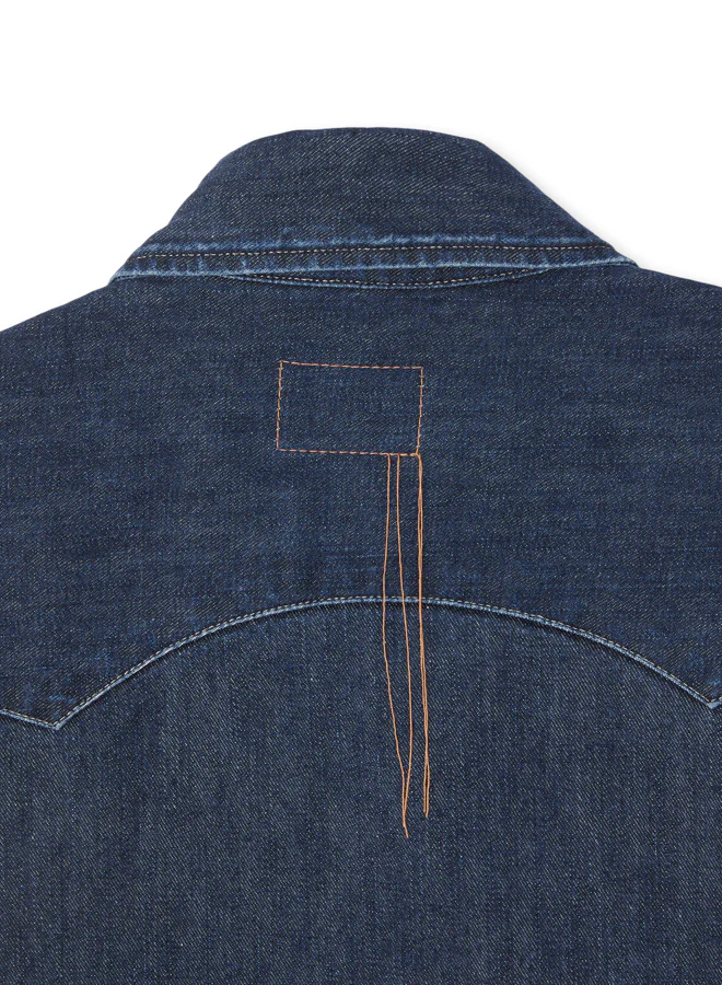 Elpaso Camicia Texana In Denim Stone Wash - Image 4