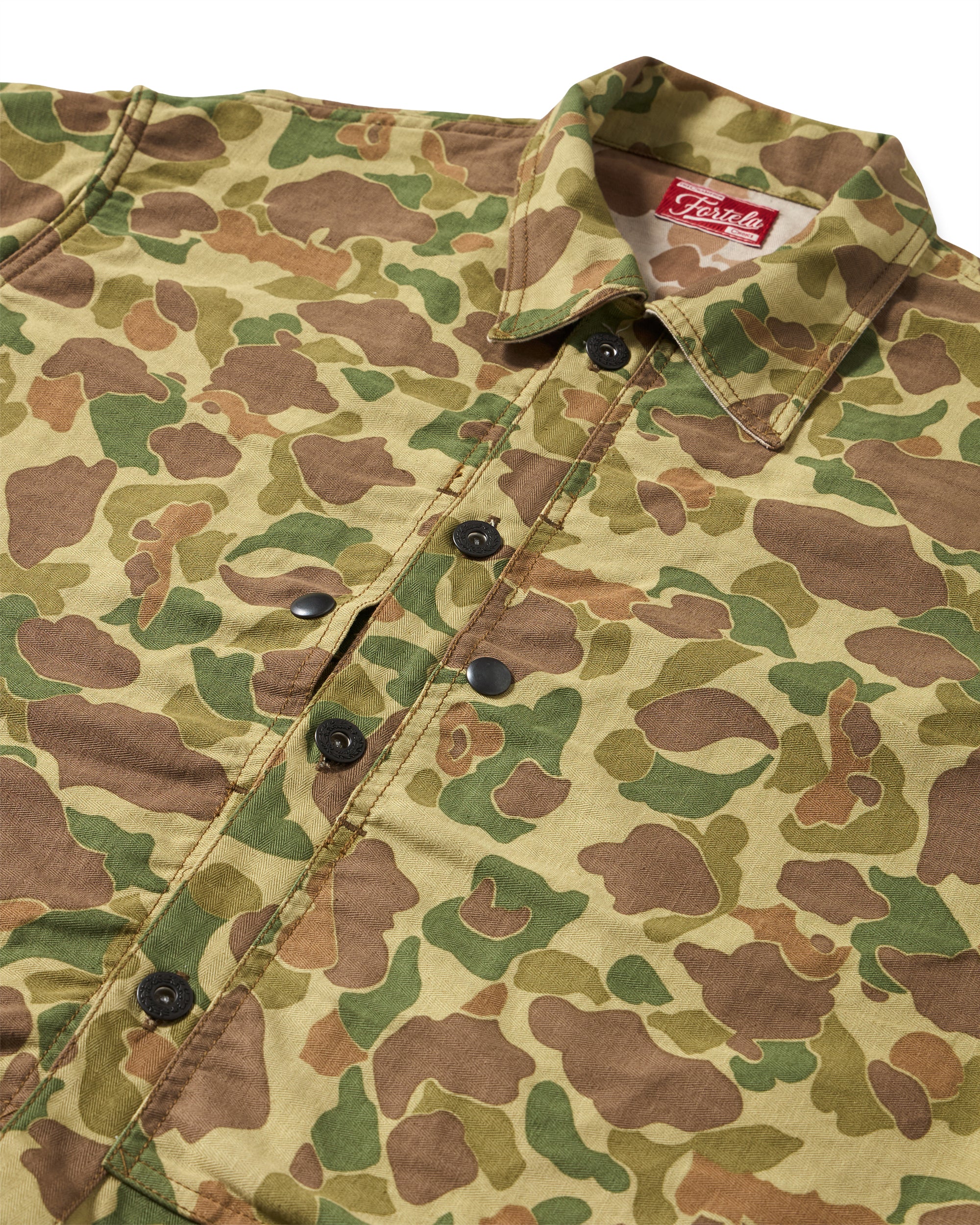 Frog Overshirt Camouflage In Cotone - Image 3