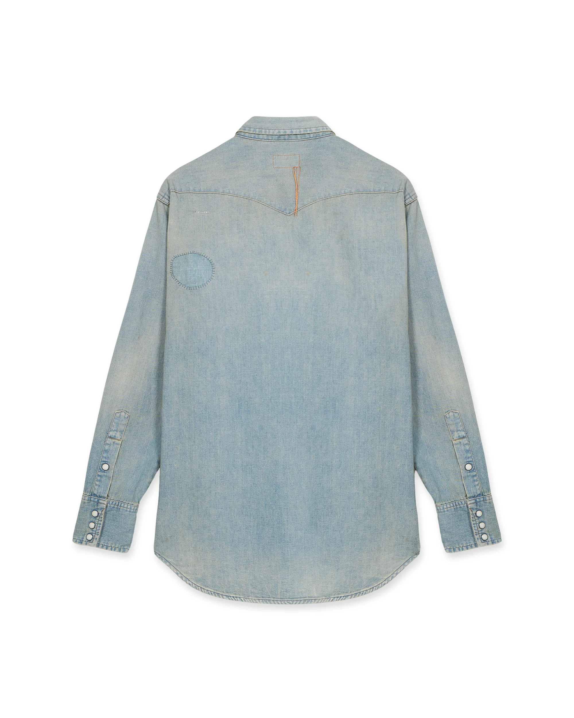 Jennyvint Camicia In Denim Custom Wash - Image 3