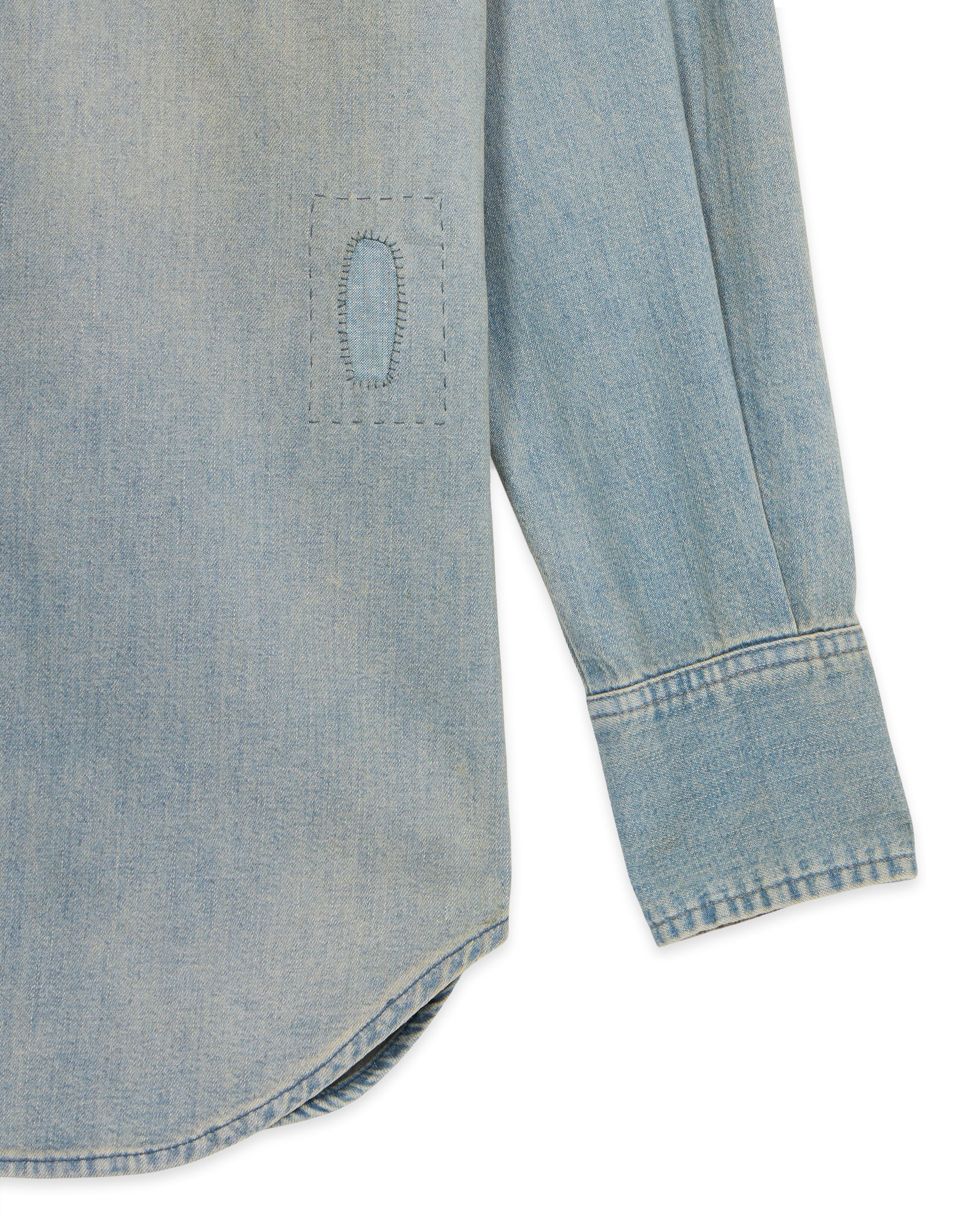 Jennyvint Camicia In Denim Custom Wash - Image 4