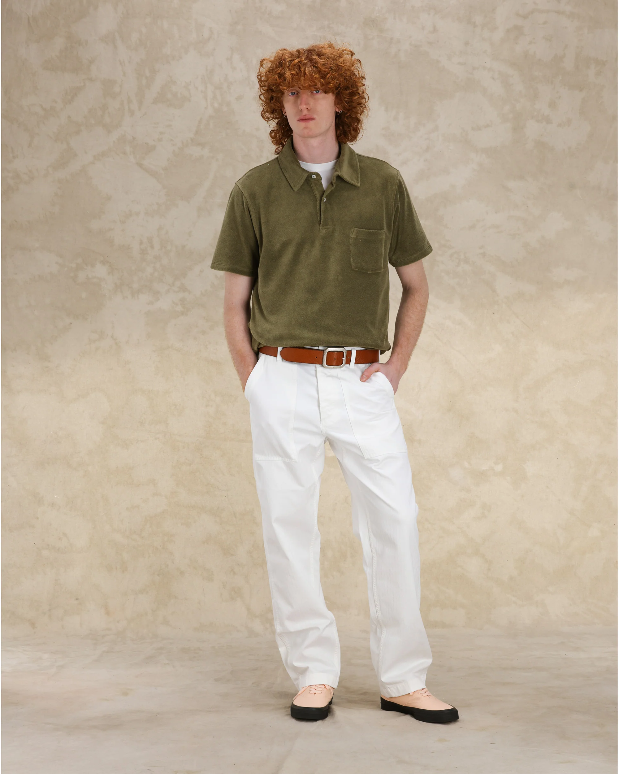 Newfatigue Pantaloni Fatigue In Herringbone di Cotone - Image 5