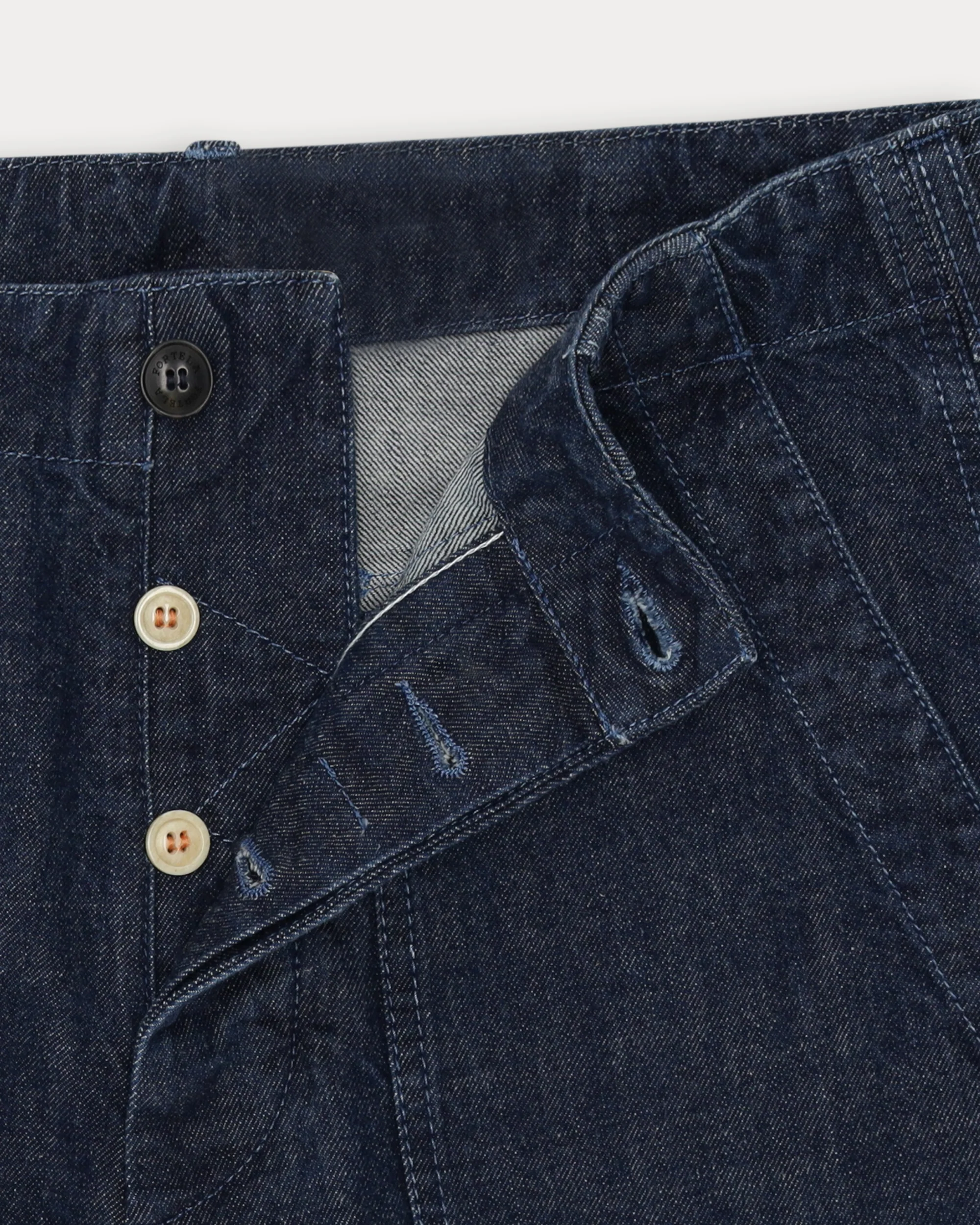 Newfatigue Pantaloni in Denim Indigo Rinse - Image 4