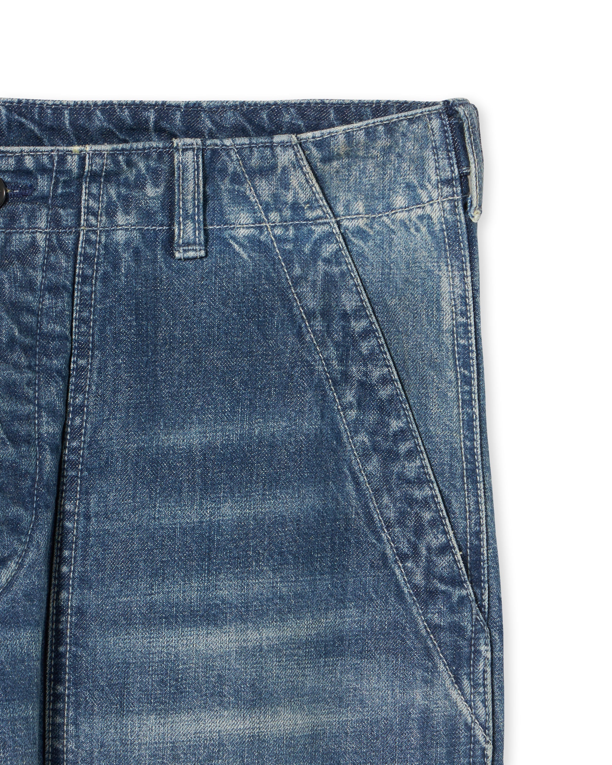 Newfatigue Pantaloni in Denim Custom Wash - Image 3