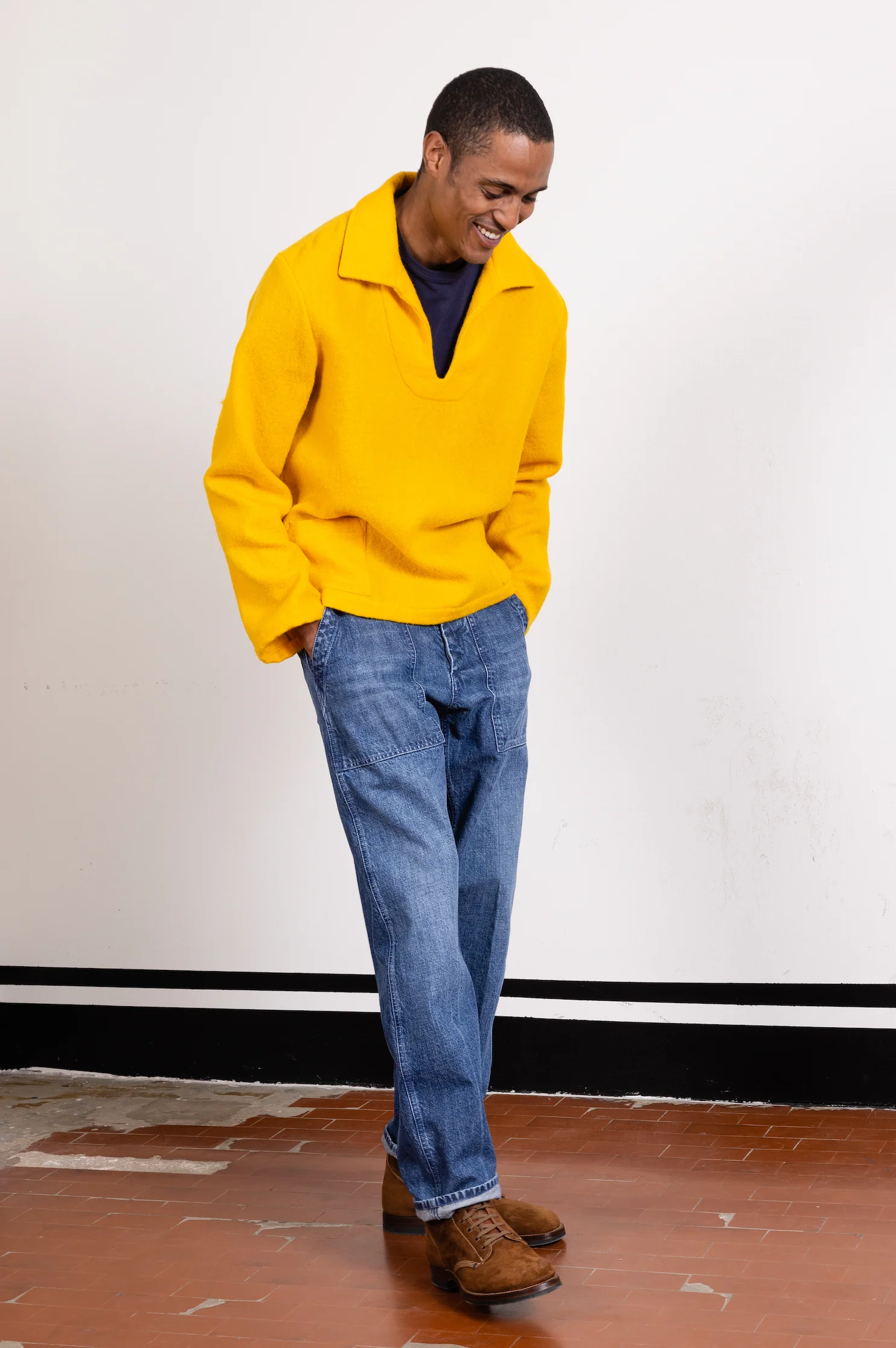 Newfatigue Pantaloni in Denim Custom Wash - Image 5