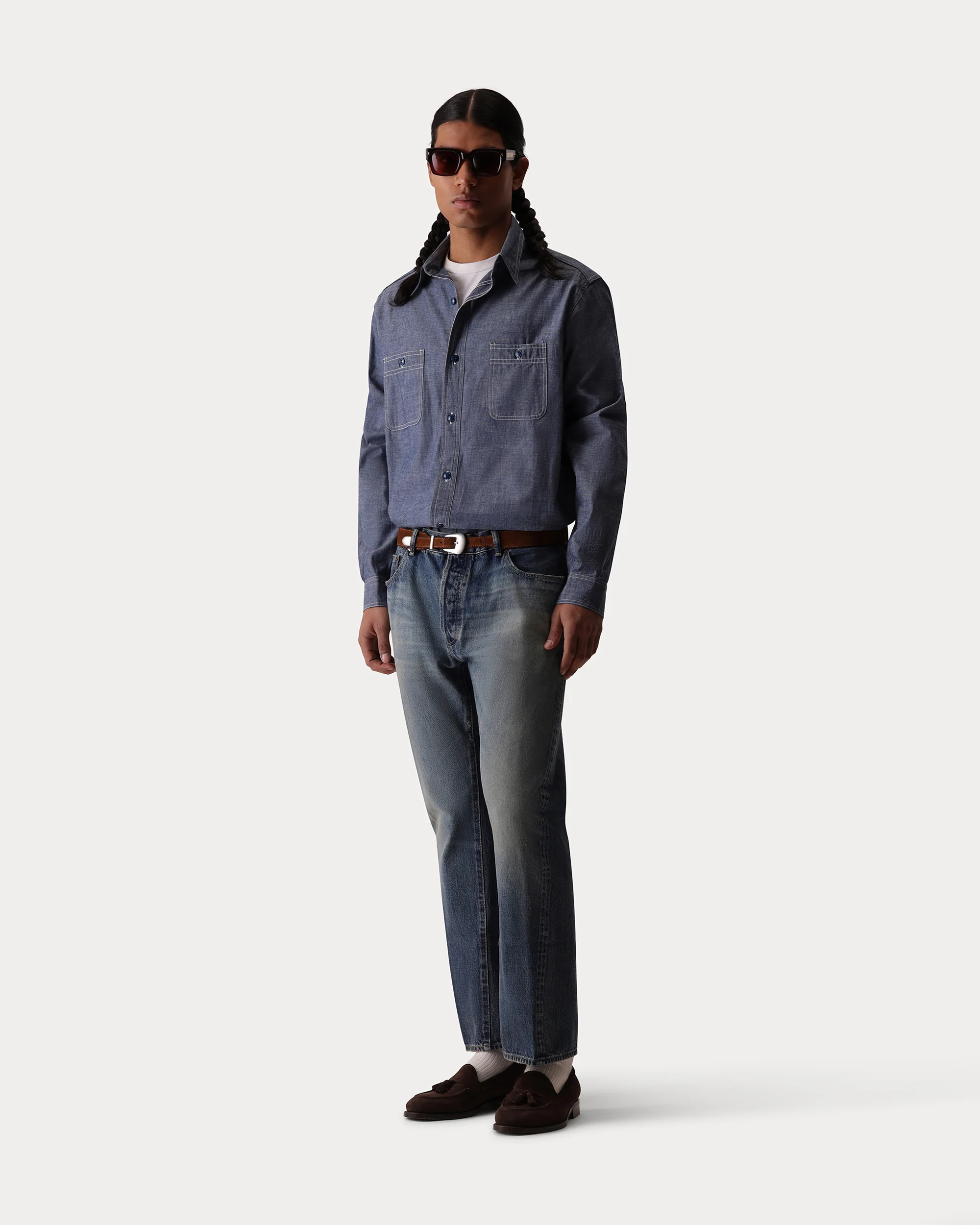 Otero Camicia In Chambray  - Image 6