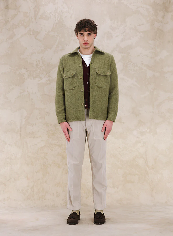 Pepper Overshirt In Lana - Image 5