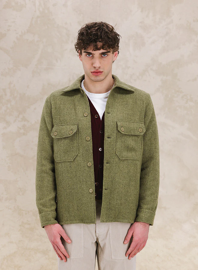 Pepper Overshirt In Lana - Image 7