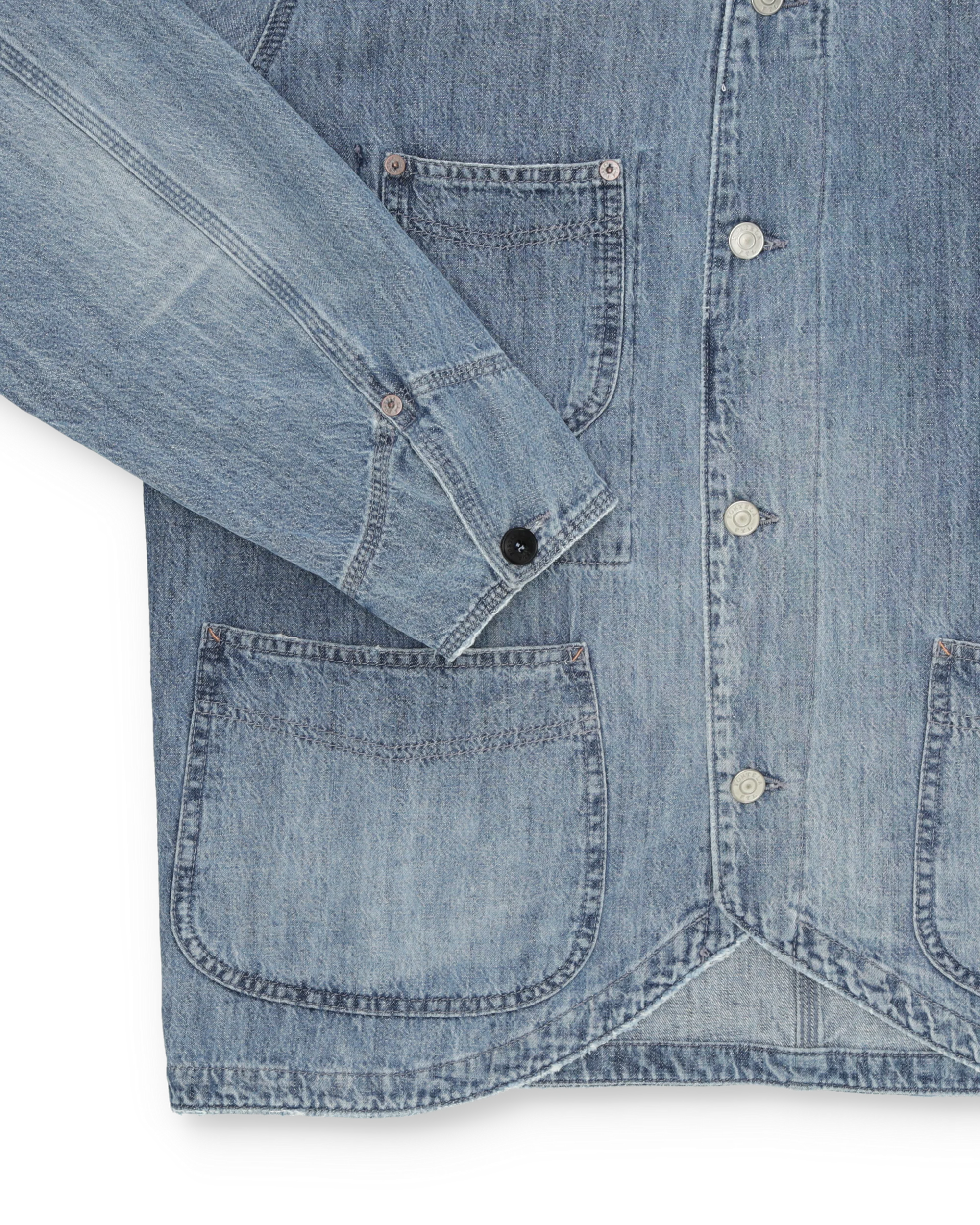 Trading Giacca In Denim Bleach Wash - Image 3