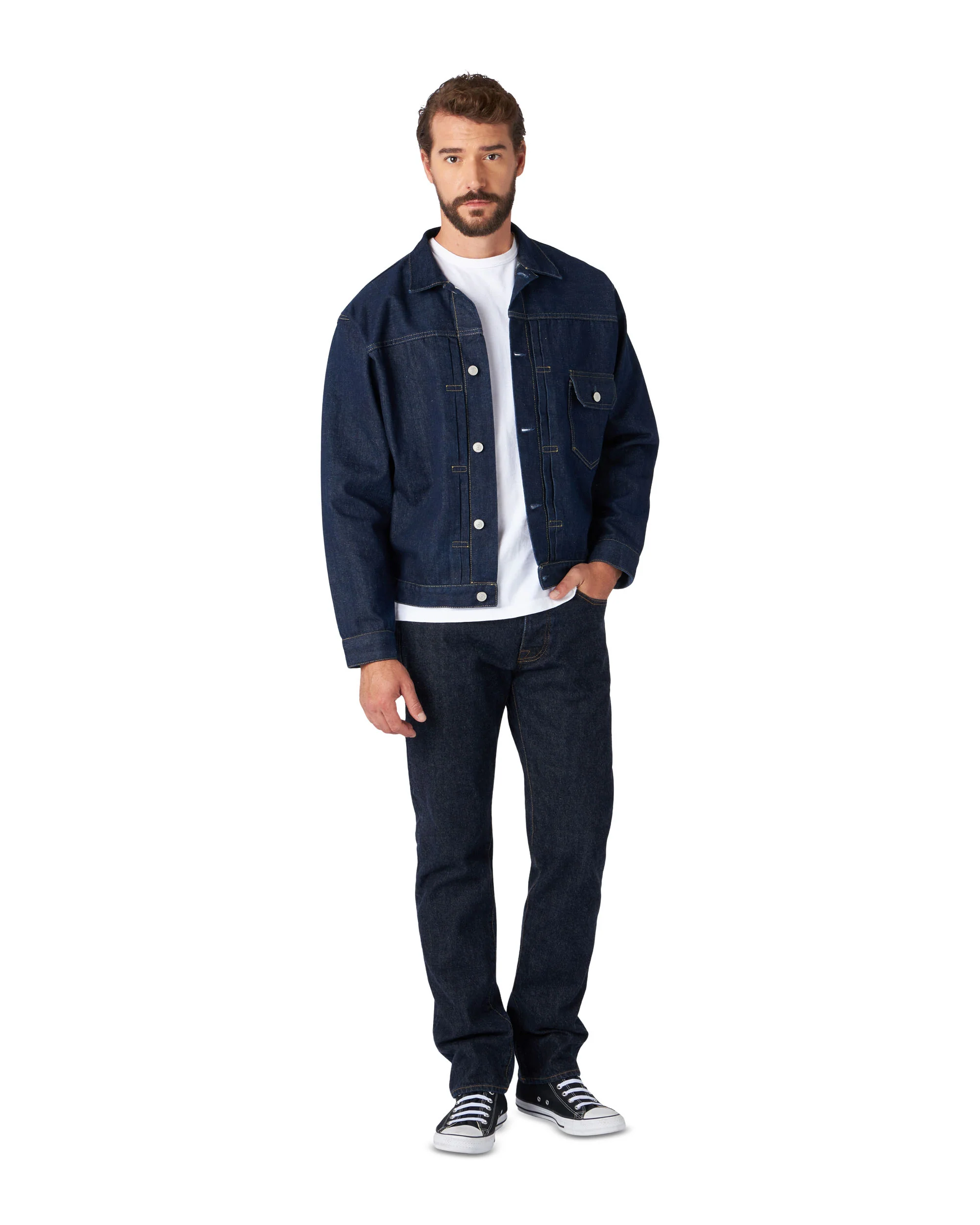 Type Giacca in Denim Indigo Rinse - Image 5