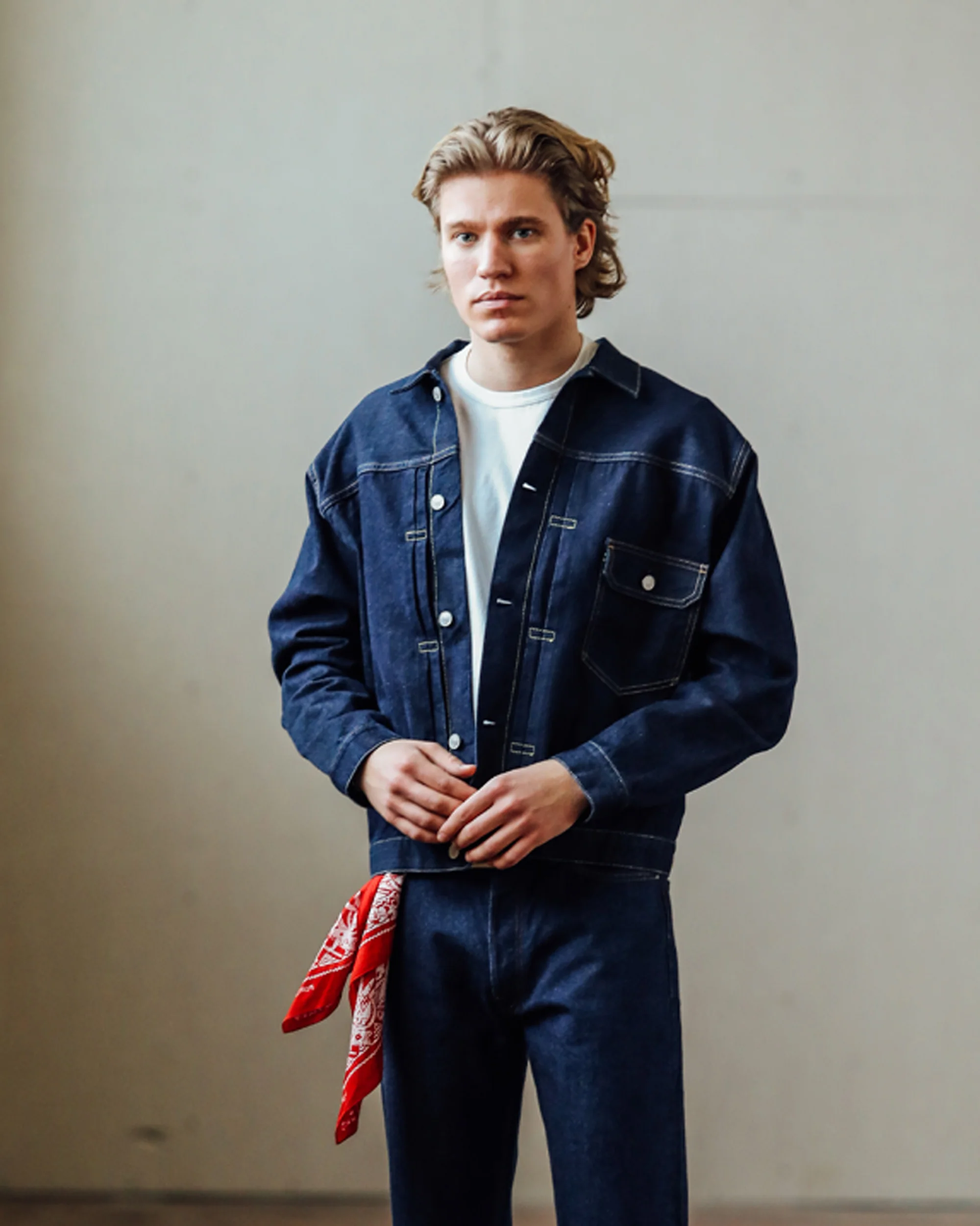 Type Giacca in Denim Indigo Rinse - Image 7