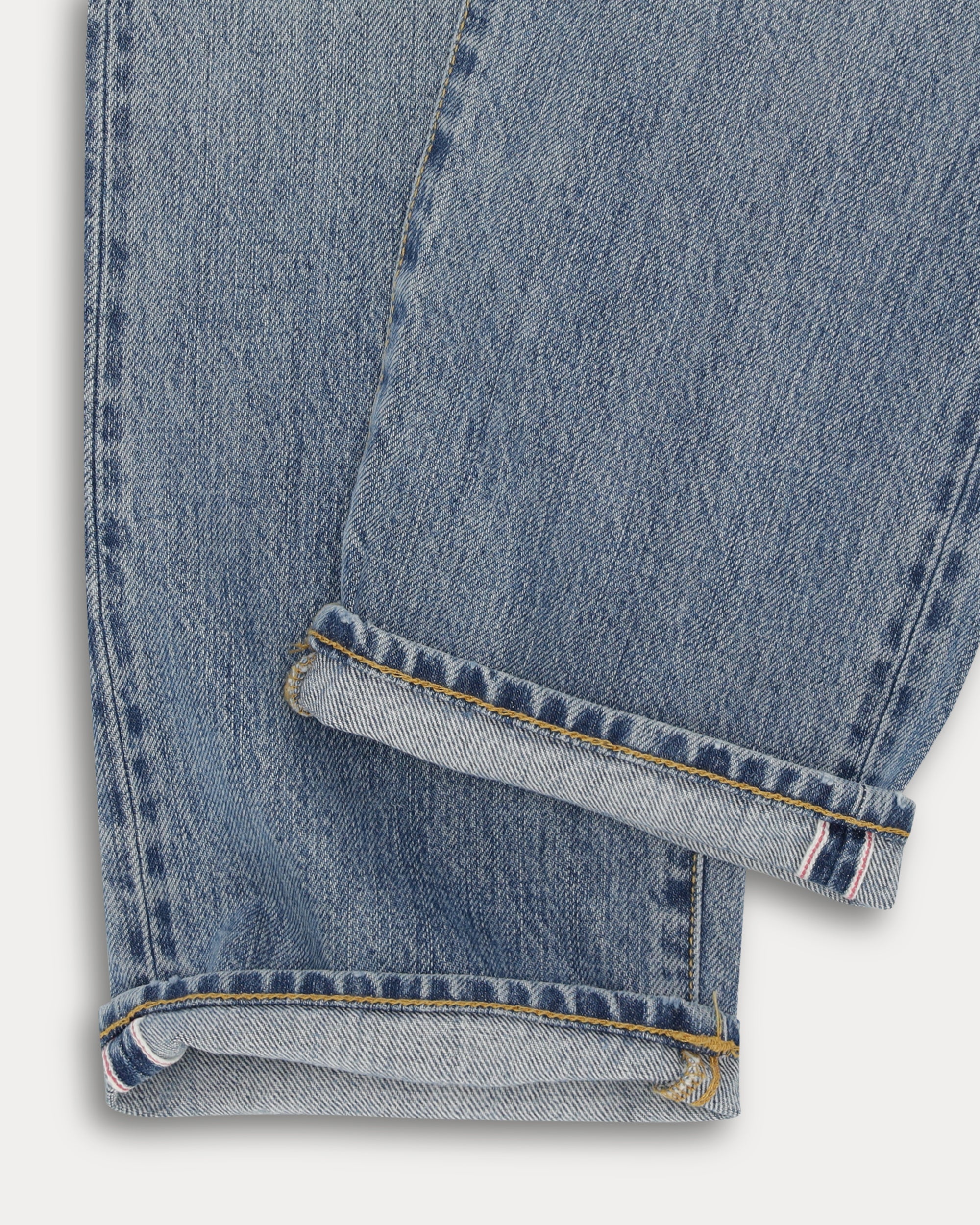 965 John Japan Denim Cimosato 5 Tasche Regular Fit Bleach Wash - Image 5