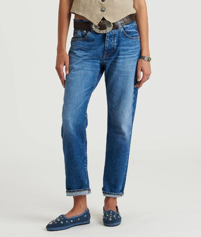 965 John Japan Denim Cimosato 5 Tasche Regular Fit Bleach Wash - Image 5