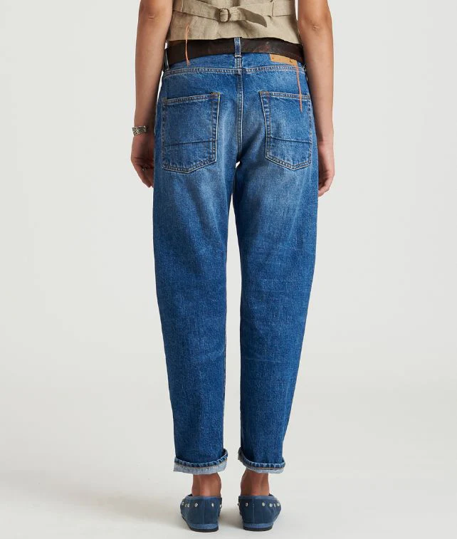 965 John Japan Denim Cimosato 5 Tasche Regular Fit Bleach Wash - Image 6