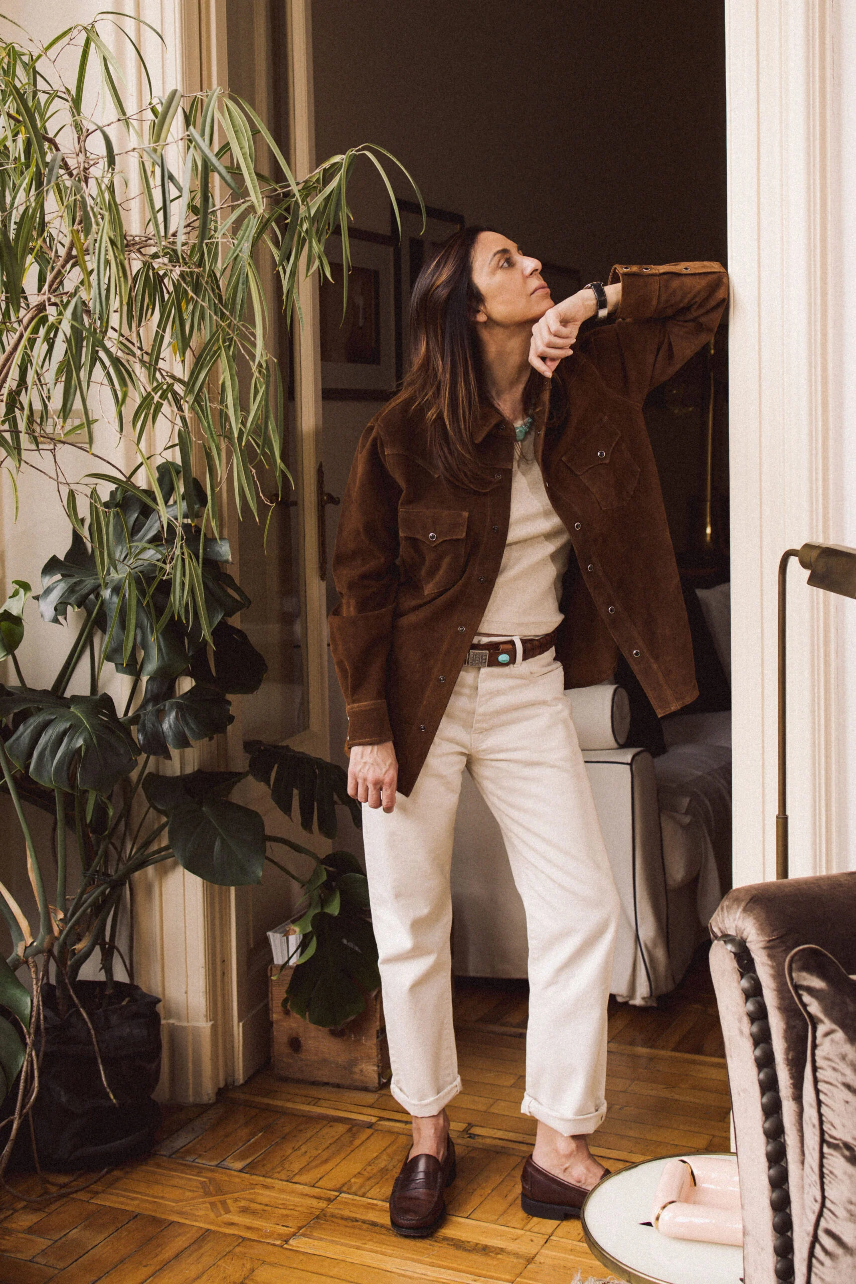 965 John Japan Denim Cimosato 5 Tasche Regular Fit Ecru' - L29'' - Image 5