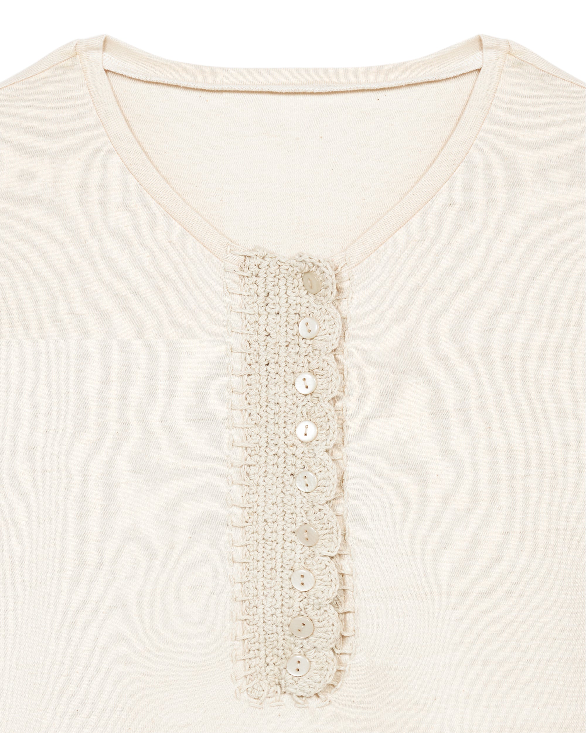 Cherry T-Shirt Serafino Con Crochet  - Image 3