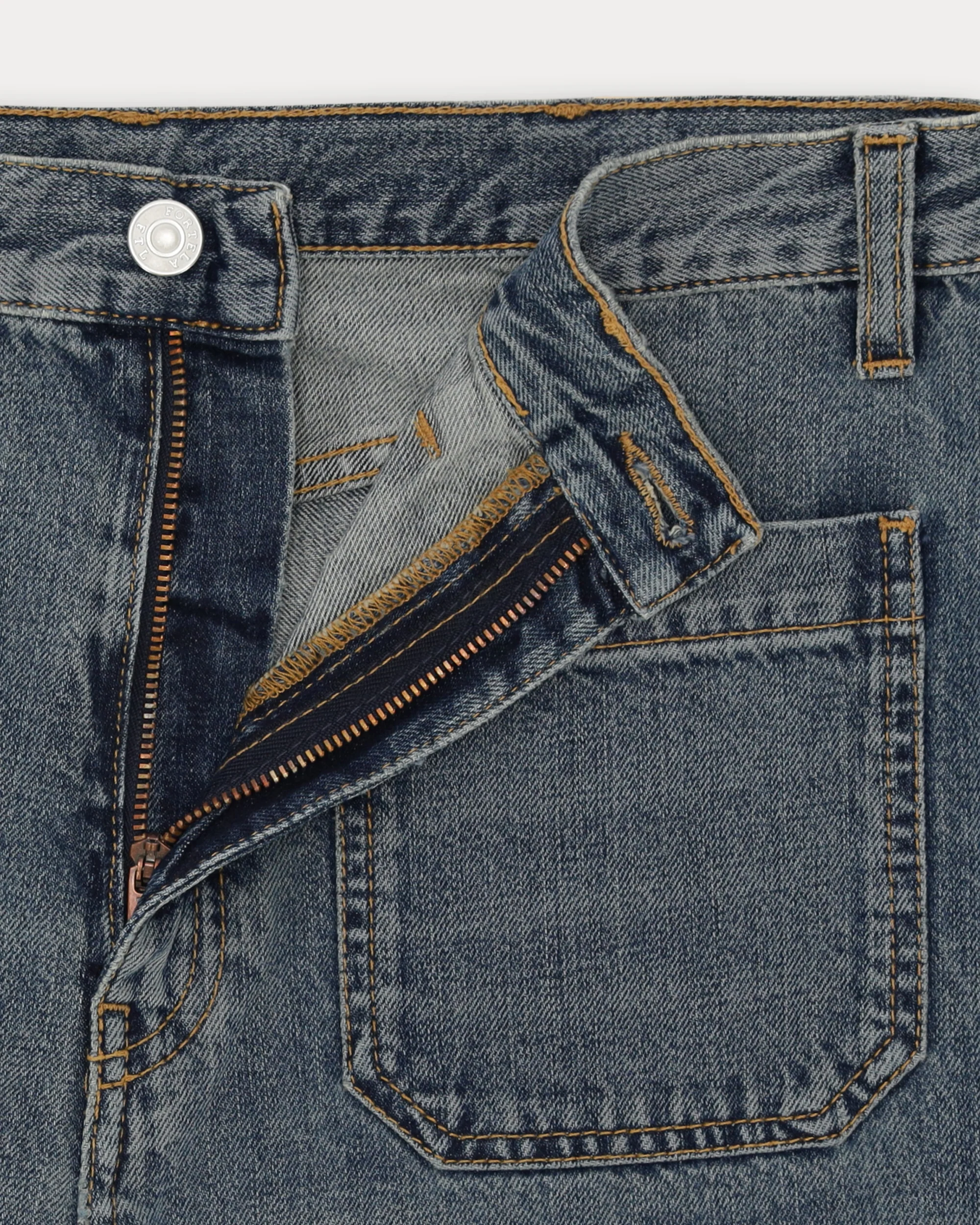 Jane Pantaloni Bootcut In Denim Stone Wash - Image 4