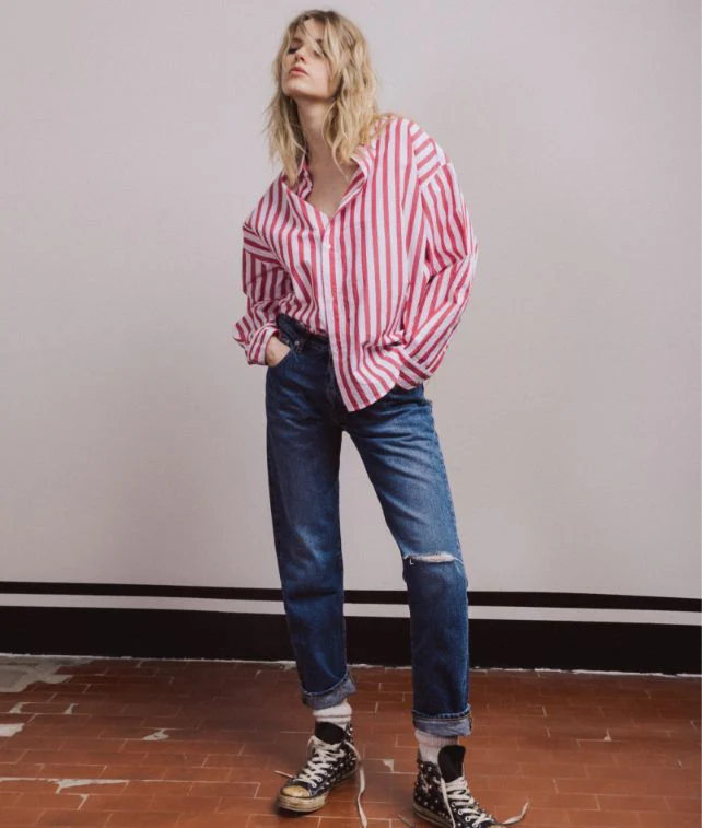 Juliettej Pantaloni 5 Tasche In Denim Stone Wash - Image 5